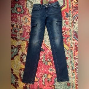 Ten25 denim cargo skinny jeans